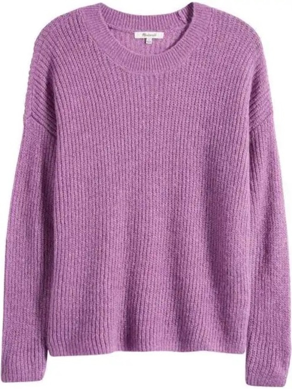 MADEWELL purple ribbed alpaca sweater - Picture 3 of 7